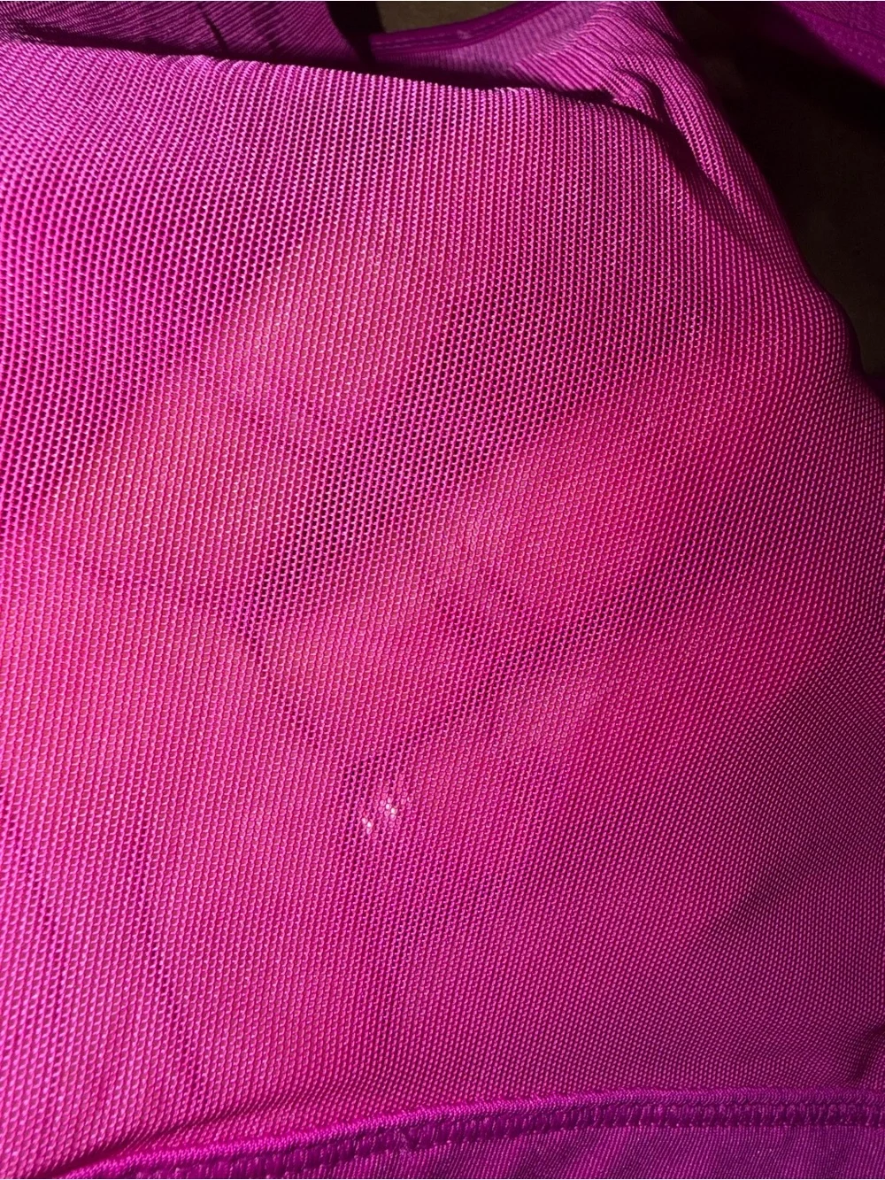 Puma Hot Pink Racerback Sports Bra with Logo